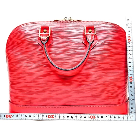 Louis Vuitton Hand Bag Alma Red Epi - Picture 2 of 9